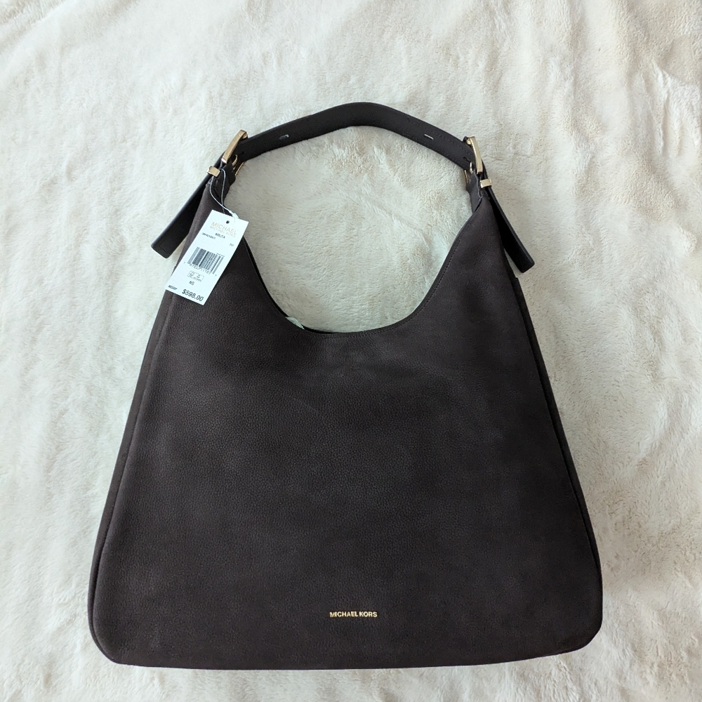 Michael Kors Nolita Large Nubuck Hobo Bag